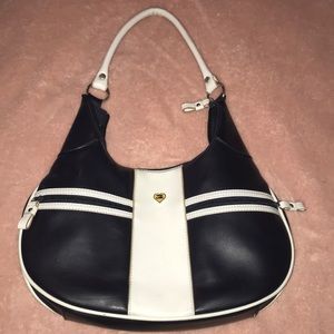 Navy Blue Vintage Tommy Hilfiger TH Pocketbook Bag